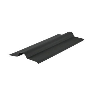 Faîtière pour plaque bitumeuse ondulée - Noir