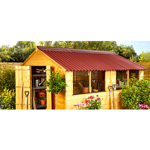 Pointe rouge pour plaque bitumeuse ondulée