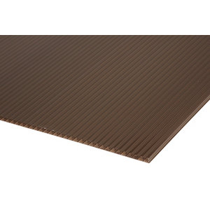 Plaque polycarbonate bronze 2 m x 16 mm