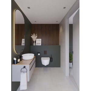 2 panneaux tasseaux effet noyer