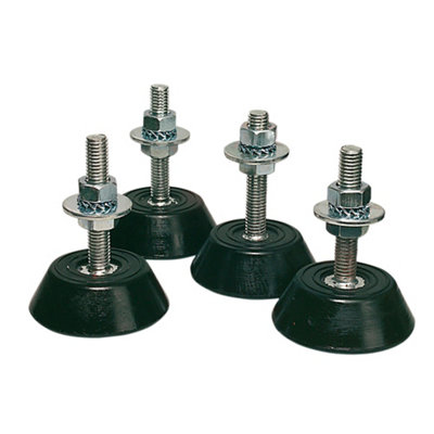 4 plots anti vibratoire sol Qlima pour climatiseur fixe - vue 1