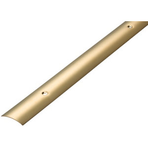 Barre de seuil en acier laitonné 830 x 30 x 1 mm